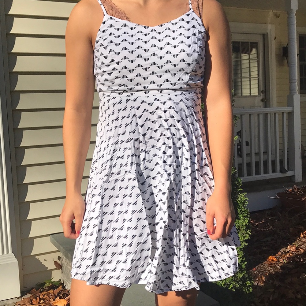 White patterned Summer Dress